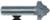 MAGNATE 7531 Deep Classic Point Router Bit - 1/4" Radius; 1" Cutting Diameter; 1/2" Shank Diameter; 3/4" Cutting Height; 2" Shank Length; 2-Flute Carbide Tipped