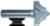 MAGNATE 7534 Deep Classic Point Router Bit - 3/8" Radius; 1-1/2" Cutting Diameter; 1/2" Shank Diameter; 1" Cutting Height; 2" Shank Length; 2-Flute Carbide Tipped