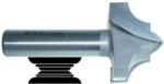MAGNATE 7534 Deep Classic Point Router Bit - 3/8" Radius; 1-1/2" Cutting Diameter; 1/2" Shank Diameter; 1" Cutting Height; 2" Shank Length; 2-Flute Carbide Tipped