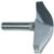 MAGNATE 7546 Combination Barley Twist Router Bit - 3" Cutting Diameter; 1-3/8" & 3-3/16" Radius; 3/4" Profile Height; 1/2" Shank Diameter, 2" Shank Length, 2-Flute Carbide Tipped