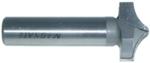 MAGNATE 7551 Barley Twist Router Bit - 1" Cutting Diameter; 1/4" Profile Height; 1/2" Shank Diameter; 2" Shank Length; 1/8" & 1/2" Radius; 2-Flute Carbide Tipped