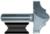 MAGNATE 7562 Shallow Classic Point Router Bit - 1/2" Radius; 2" Cutting Diameter; 1/2" Shank Diameter; 1" Cutting Height; 2" Shank Length; 2-Flute Carbide Tipped