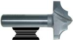 MAGNATE 7564 Shallow Classic Point Router Bit - 3/8" Radius; 1-1/2" Cutting Diameter; 1/2" Shank Diameter; 3/4" Cutting Height; 2" Shank Length; 2-Flute Carbide Tipped