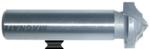 MAGNATE 7566 Shallow Classic Point Router Bit - 3/16" Radius; 3/4" Cutting Diameter; 1/2" Shank Diameter; 3/8" Cutting Height; 2" Shank Length; 2-Flute Carbide Tipped