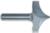 MAGNATE 7592 Plunge Roundover with Radius Router Bit - 2" Cutting Diameter; 1" & 1/16" Radius; 1-1/2" Shank Length, 2" Shank Length, 2-Flute Carbide Tipped