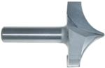 MAGNATE 7592 Plunge Roundover with Radius Router Bit - 2" Cutting Diameter; 1" & 1/16" Radius; 1-1/2" Shank Length, 2" Shank Length, 2-Flute Carbide Tipped