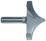 MAGNATE 7593 Plunge Roundover with Radius Router Bit - 3" Cutting Diameter; 1-1/2" & 1/8" Radius; 1-1/2" Shank Length, 2" Shank Length, 2-Flute Carbide Tipped