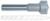 MAGNATE 7597 Rope Pen Router Bit - 0.65" Radius; 1/2" Cutting Diameter; 1/4" Shank Diameter; 3/8" Cutting Height; 1-1/2" Shank Length; 2-Flute Carbide Tipped