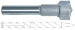 MAGNATE 7597 Rope Pen Router Bit - 0.65" Radius; 1/2" Cutting Diameter; 1/4" Shank Diameter; 3/8" Cutting Height; 1-1/2" Shank Length; 2-Flute Carbide Tipped