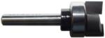 MAGNATE 7603D Pattern Router Bit - 3/4" Cutting Diameter; 3/8" Cutting Length; 1/4" Shank Diameter; 1-1/2" Shank Length; BR-08 Bearing; Cutting edges are designed for dado clean-out; 2-Flute Carbide Tipped
