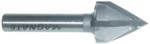 MAGNATE 761 V-Grooving & Carving 3-Flute Router Bit - 60 Degree; 5/8" Cutting Diameter; 1/4" Shank Diameter; 5/8" Cutting Length; 1-1/4" Shank Length; Carbide Tipped