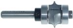MAGNATE 7651 Leaf Edge Beading Carbide Tipped Router Bit - 1/8" Radius; 3/8" Cutting Length; 1/4" Shank Diameter; 1-1/2" Shank Length; 7/8" Overall Diameter; Comes with 2 Magnate BR-05 bearings.; 2-Flute Carbide Tipped