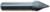 MAGNATE 767 V-Grooving & Carving 3-Flute Router Bit - 45 Degree; 5/8" Cutting Diameter; 1/2" Shank Diameter; 3/4" Cutting Length; 2" Shank Length; Carbide Tipped