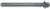 MAGNATE 7671 Reeding Extended Shank with Bearing Router Bit - 3/8" Bead Height; 1/2" Shank Diameter; 3/16" Radius; BR-05 Bearing; 5" Shank Length, 2-Flute Carbide Tipped