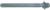MAGNATE 7672 Reeding Extended Shank with Bearing Router Bit - 1/2" Bead Height; 1/2" Shank Diameter; 1/4" Radius; BR-05 Bearing; 5" Shank Length, 2-Flute Carbide Tipped