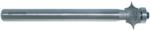 MAGNATE 7672 Reeding Extended Shank with Bearing Router Bit - 1/2" Bead Height; 1/2" Shank Diameter; 1/4" Radius; BR-05 Bearing; 5" Shank Length, 2-Flute Carbide Tipped