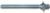 MAGNATE 7673 Reeding Extended Shank with Bearing Router Bit - 3/4" Bead Height; 1/2" Shank Diameter; 3/8" Radius; BR-05 Bearing; 5" Shank Length, 2-Flute Carbide Tipped