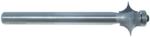 MAGNATE 7673 Reeding Extended Shank with Bearing Router Bit - 3/4" Bead Height; 1/2" Shank Diameter; 3/8" Radius; BR-05 Bearing; 5" Shank Length, 2-Flute Carbide Tipped