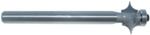 MAGNATE 7675 Reeding Extended Shank with Bearing Router Bit - 5/8" Bead Height; 1/2" Shank Diameter; 5/16" Radius; BR-05 Bearing; 5" Shank Length, 2-Flute Carbide Tipped