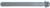 MAGNATE 7676 Reeding Extended Shank with Bearing Router Bit - 1/4" Bead Height; 1/2" Shank Diameter; 1/8" Radius; BR-05 Bearing; 5" Shank Length, 2-Flute Carbide Tipped