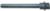 MAGNATE 7691 Reeding Extended Shank Router Bit - 3/8" Bead Height; 1-1/8" Cutting Height; 3/16" Radius; 1/2" Shank Diameter; 5" Shank Length, 2-Flute Carbide Tipped