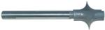 MAGNATE 7697 Reeding Extended Shank Router Bit - 1" Bead Height; 1-3/4" Cutting Height; 1/2" Radius; 1/2" Shank Diameter; 5" Shank Length, 2-Flute Carbide Tipped