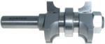 MAGNATE 7702 Double Round Over Router Bit - 7/8" Material Thickness; 1/4" Radius; 1-1/4" Cutting Length; 1-5/8" Overall Diameter; BR-07 Bearing; 1/2" Shank Diameter, 1-1/2" Shank Length, 2-Flute Carbide Tipped