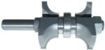 MAGNATE 7704 Double Round Over Router Bit - 1-3/8" Material Thickness; 1/2" Radius; 1-3/4" Cutting Length; 2-1/8" Overall Diameter; BR-07 Bearing; 1/2" Shank Diameter, 1-1/2" Shank Length, 2-Flute Carbide Tipped