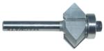 MAGNATE 773 Side V-Grooving Router Bit - 90 Degree; 1/2" Cutting Height; 1/4" Shank Diameter; 1-1/2" Shank Length; 1-1/8" Overall Diameter; 2-Flute Carbide Tipped