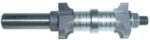 MAGNATE 7732 Adjustable Double Round Over Router Bit - 3/16" Radius; 1-5/8" Cutting Length; 1-1/8" Overall Diameter; 1-1/2" Shank Length; BR-32 Bearing; 1/2" Shank Diameter, 2-Flute Carbide Tipped