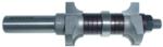MAGNATE 7733 Adjustable Double Round Over Router Bit - 1/4" Radius; 1-5/8" Cutting Length; 1-1/4" Overall Diameter; 1-1/2" Shank Length; BR-32 Bearing; 1/2" Shank Diameter, 2-Flute Carbide Tipped