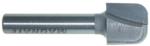 MAGNATE 7800 Bowl & Tray Plunge Router Bit - 1/8" Radius; 1/2" Cutting Diameter; 1/2" Cutting Height; 1/4" Shank Diameter; 1-1/4" Shank Length; 2-Flute Carbide Tipped