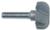 MAGNATE 7802 Bowl & Tray Plunge Router Bit - 1/4" Radius; 1" Cutting Diameter; 5/8" Cutting Height; 1/4" Shank Diameter; 1-1/4" Shank Length; 2-Flute Carbide Tipped