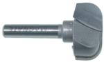 MAGNATE 7802 Bowl & Tray Plunge Router Bit - 1/4" Radius; 1" Cutting Diameter; 5/8" Cutting Height; 1/4" Shank Diameter; 1-1/4" Shank Length; 2-Flute Carbide Tipped
