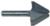 MAGNATE 781 60 Degree Lettering Router Bit - 1" Cutting Diameter; 3/4" Cutting Height; 1/4" Shank Diameter; 1/8" Radius; 1-1/4" Shank Length; Small diameter is about 7.04mm (0.277"); 2 Flute Carbide Tipped