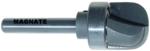 MAGNATE 7821 Bowl & Tray Plunge Router Bit with Top Bearing - 3/4" Cutting Diameter; 5/8" Cutting Height; 1/4" Shank Diameter; 1-3/4" Shank Length; BR-08 Bearing; 1/4" Radius. 2-Flute Carbide Tipped