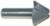 MAGNATE 784 60 Degree Lettering Router Bit - 1-1/8" Cutting Diameter; 3/4" Cutting Height; 1/2" Shank Diameter; 1/8" Radius; 1-1/2" Shank Length; Small diameter is about 10.24mm (0.403"); 2 Flute Carbide Tipped