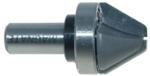 MAGNATE 794 60 Degree Lettering Router Bit - 1-1/8" Cutting Diameter; 3/4" Cutting Height; 1/2" Shank Diameter; 1/8" Radius; 1-1/2" Shank Length; Comes with a Magnate MR-07 bearing at shank; Small diameter is about 10.24mm (0.403")