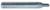 MAGNATE 800 Core Box Router Bit - 1/8" Cutting Diameter; 1/4" Shank Diameter; 1/8" Cutting Length; 1/16" Radius; 1-1/4" Shank Length; 2-Flute Carbide Tipped