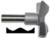 Magnate 8011B Rosette Carbide Tipped Cutter - 3-5/16" Cutting Diameter; 1/2" Shank Diameter; 3/4" Cutting Height; 1-1/2" Shank Length; 2-Flute Carbide Tipped, For Woodworking