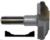 Magnate 8015 Rosette Carbide Tipped Cutter - 2-1/8" Cutting Diameter; 1/2" Shank Diameter; 3/4" Cutting Height; 1-1/2" Shank Length; 2-Flute Carbide Tipped, For Woodworking