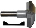 Magnate 8015B Rosette Carbide Tipped Cutter - 3-5/16" Cutting Diameter; 1/2" Shank Diameter; 3/4" Cutting Height; 1-1/2" Shank Length; 2-Flute Carbide Tipped, For Woodworking