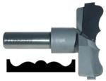 Magnate 8016 Rosette Carbide Tipped Cutter - 2-1/8" Cutting Diameter; 1/2" Shank Diameter; 3/4" Cutting Height; 1-1/2" Shank Length; 2-Flute Carbide Tipped, For Woodworking