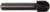 MAGNATE 802 Core Box Router Bit - 3/8" Cutting Diameter; 1/4" Shank Diameter; 3/8" Cutting Length; 3/16" Radius; 1-1/4" Shank Length; 2-Flute Carbide Tipped