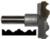 Magnate 8020B Rosette Carbide Tipped Cutter - 3-5/16" Cutting Diameter; 1/2" Shank Diameter; 3/4" Cutting Height; 1-1/2" Shank Length; 2-Flute Carbide Tipped, For Woodworking
