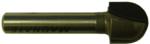 MAGNATE 803 Core Box Router Bit - 1/2" Cutting Diameter; 1/4" Shank Diameter; 3/8" Cutting Length; 1/4" Radius; 1-1/4" Shank Length; 2-Flute Carbide Tipped