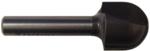 MAGNATE 815 Core Box Router Bit - 7/8" Cutting Diameter; 1/4" Shank Diameter; 3/4" Cutting Length; 7/16" Radius; 1-1/4" Shank Length; 2-Flute Carbide Tipped