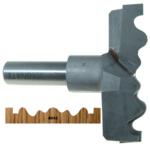 Magnate 8042 Rosette Carbide Tipped Cutter - 2-3/4" Cutting Diameter; 1/2" Shank Diameter; 3/4" Cutting Height; 1-1/2" Shank Length; 2-Flute Carbide Tipped, For Woodworking