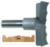 Magnate 8046 Rosette Carbide Tipped Cutter - 2-3/4" Cutting Diameter; 1/2" Shank Diameter; 3/4" Cutting Height; 1-1/2" Shank Length; 2-Flute Carbide Tipped, For Woodworking