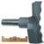 Magnate 8047 Rosette Carbide Tipped Cutter - 2-3/4" Cutting Diameter; 1/2" Shank Diameter; 3/4" Cutting Height; 1-1/2" Shank Length; 2-Flute Carbide Tipped, For Woodworking